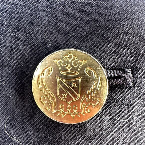 Jos. A. Bank Black/Gold Button Double Breast, Lined, Blazer- 42 Short - Picture 8 of 10